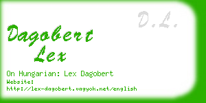 dagobert lex business card